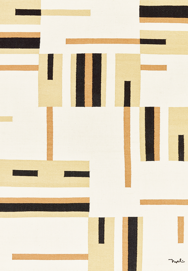 toulemonde-bochart-tandeta-beige-tapis-durrie-tiss-plat-170x220 image 1
