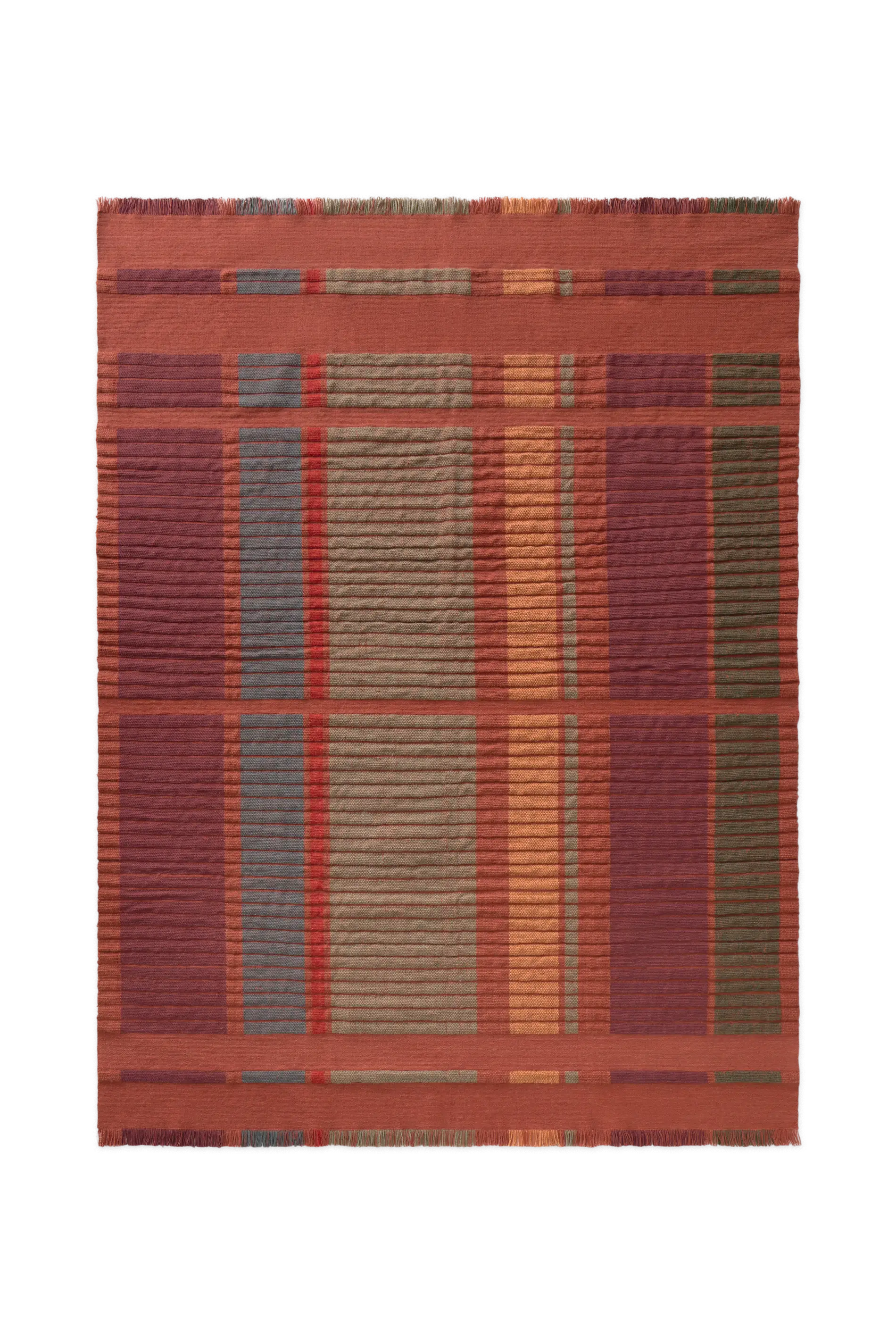 lorena-canals-tapis-handloom-columns-sienna-laine-et-coton image 1
