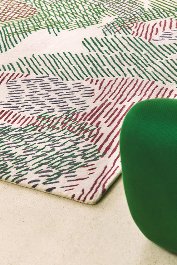 toulemonde-bochart-paysage-printemps-tapis-multicolore-laine-tuft-main image 4
