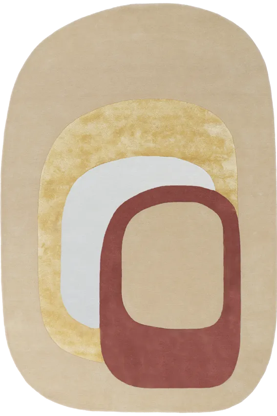 toulemonde-bochart-spirit-beige-tapis-laine-et-soie-v-g-tale-tuft-main-pop-art image 1
