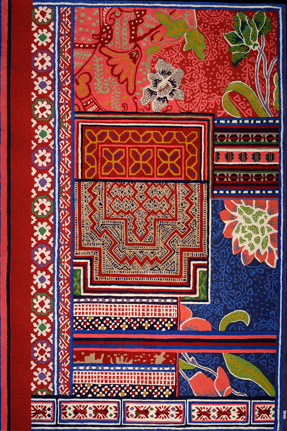 toulemonde-bochart-baya-rouge-tapis-laine-et-soie-v-g-tale-florence-bourel image 1