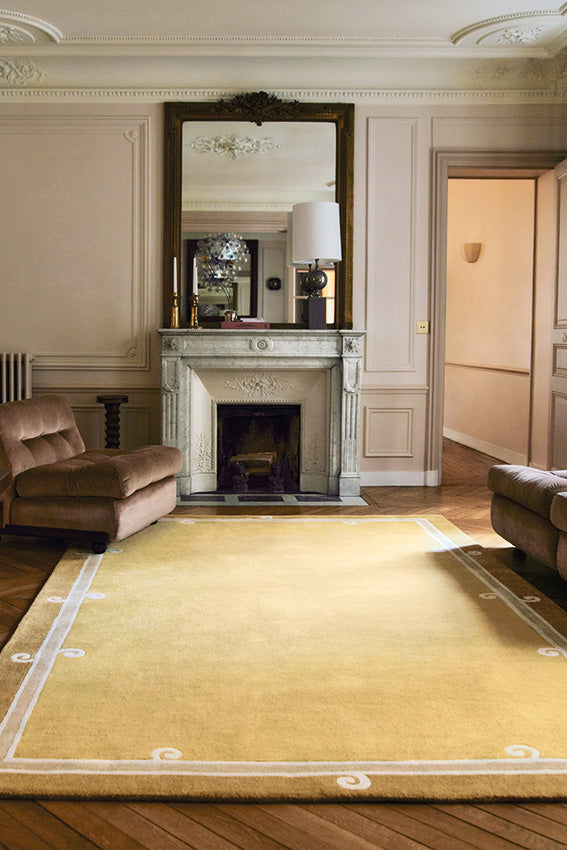 toulemonde-bochart-syracuse-jaune-tapis-en-laine-tuft-main image 2