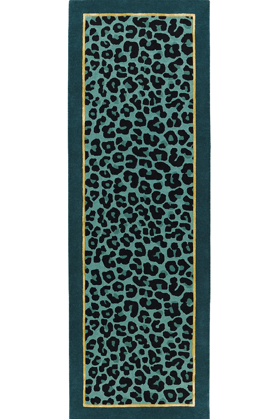 toulemonde-bochart-fauve-aqua-runner-l-opard-bleu-laine-et-soie image 1