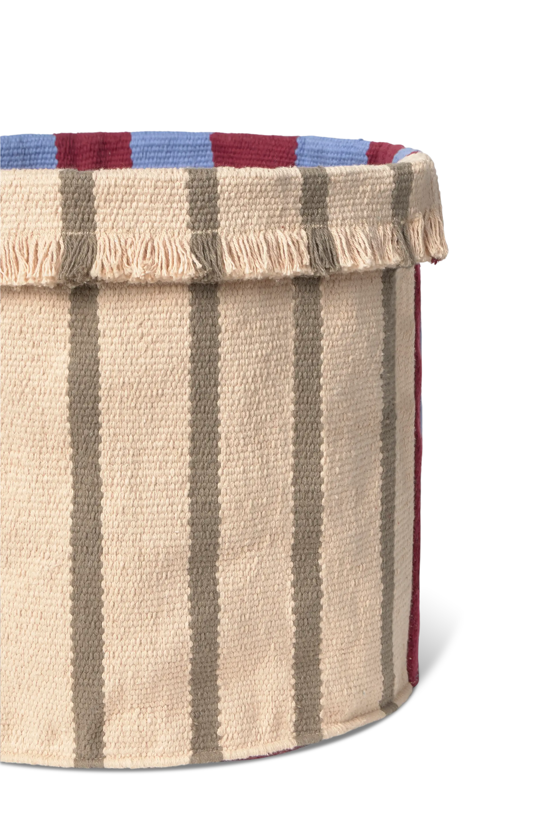 lorena-canals-indigo-blue-petit-panier-coton-franges image 5