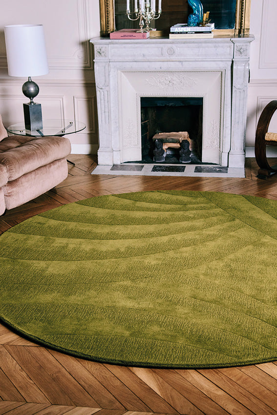 toulemonde-bochart-volute-rond-tapis-vert-diam-tre-230-250-cm image 2