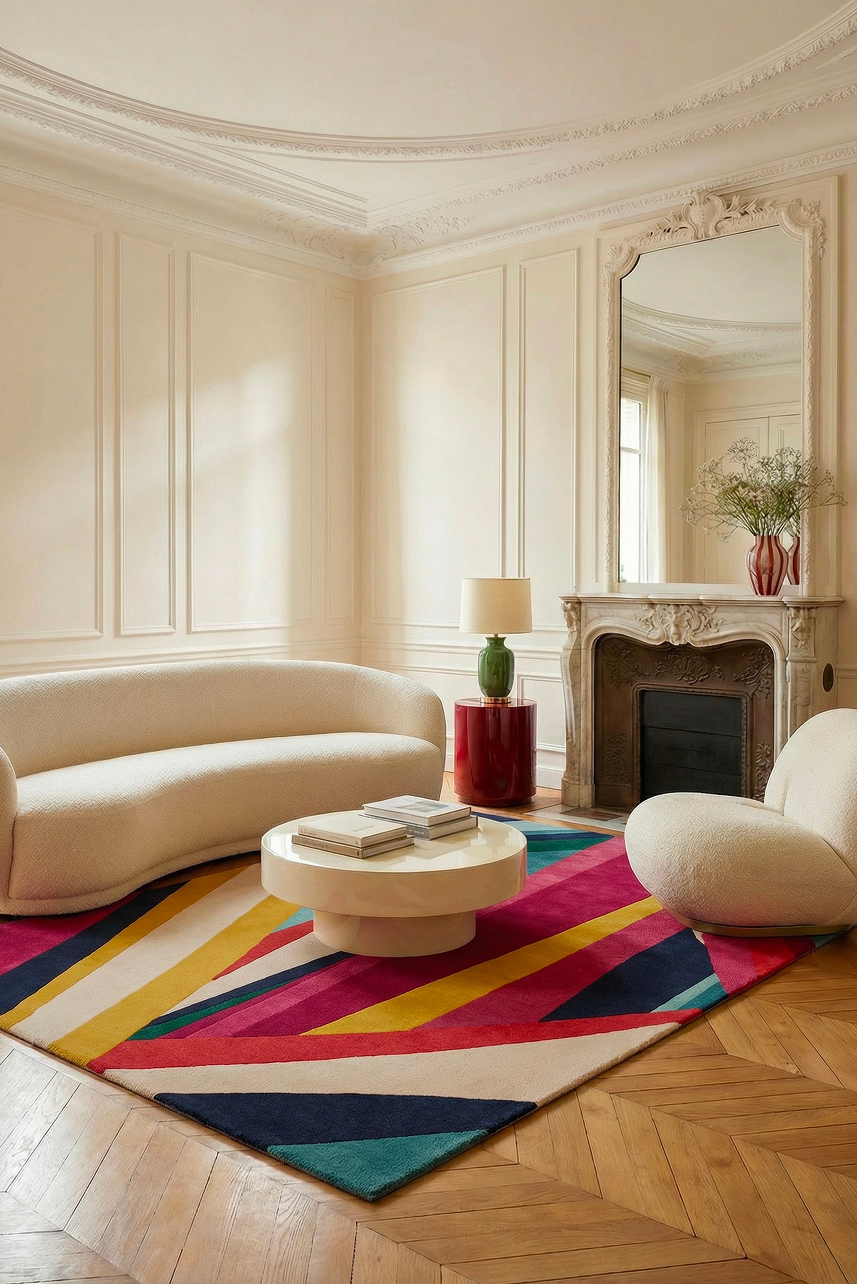 toulemonde-bochart-ipanema-tapis-design-jungle-fuchsia-3 image 4