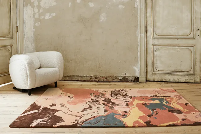 serge-lesage-mistral-terracotta-tapis-textur-ocre-rouge image 1