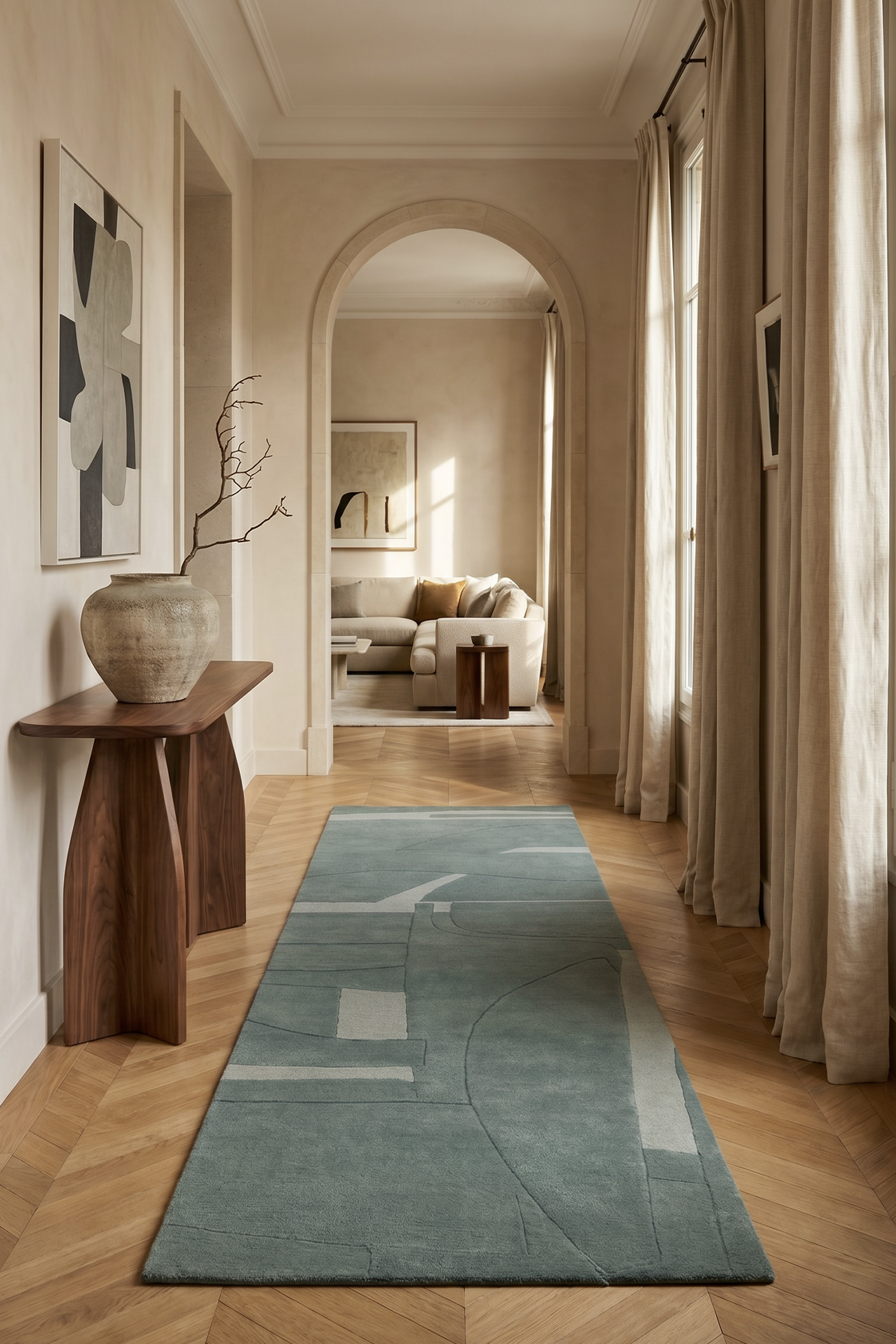 toulemonde-bochart-collage-vert-sauge-tapis-laine-nouvelle-z-lande image 2