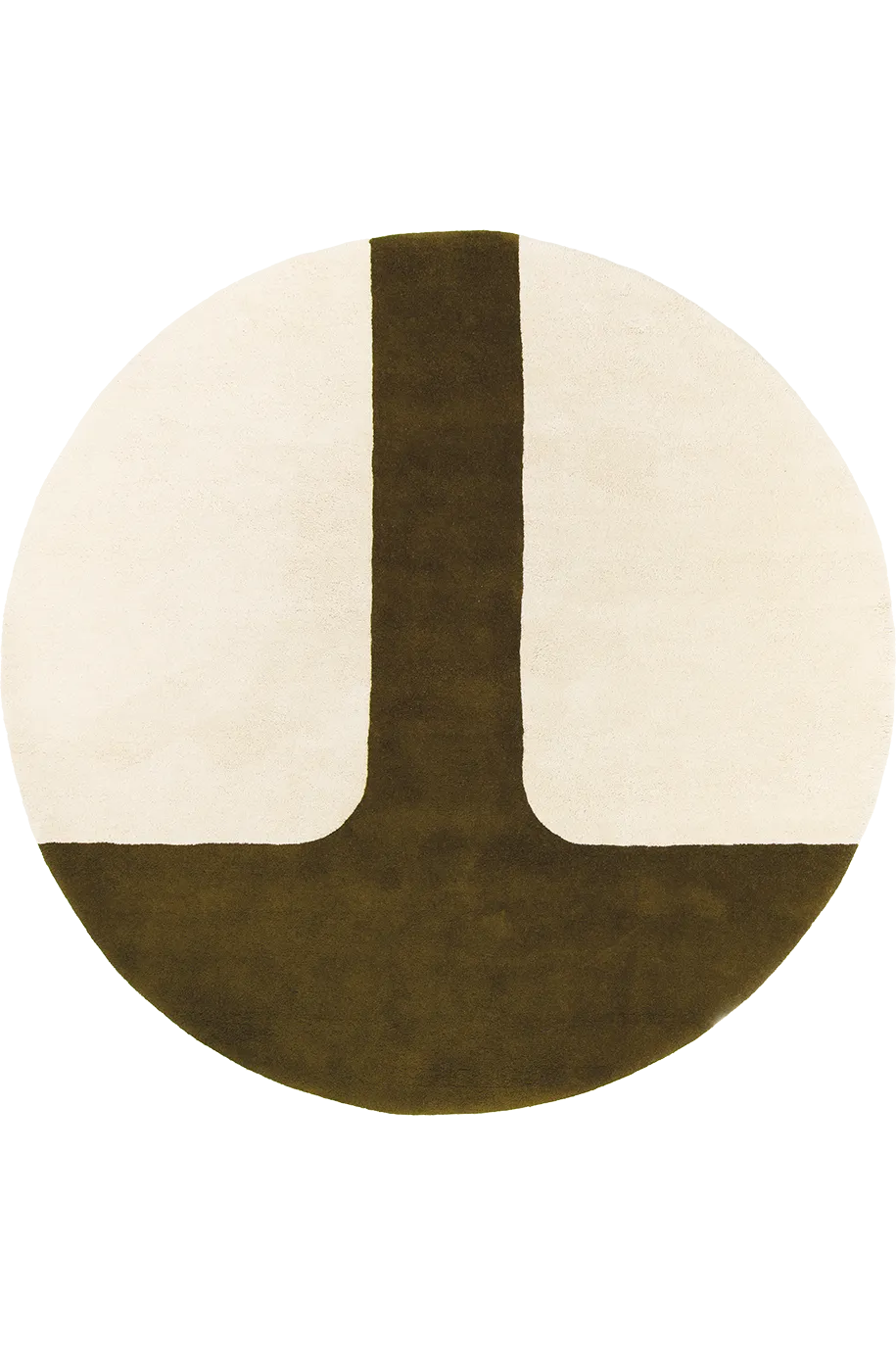 toulemonde-bochart-quiet-naturel-vert-tapis-laine-tuft-main-oda image 1