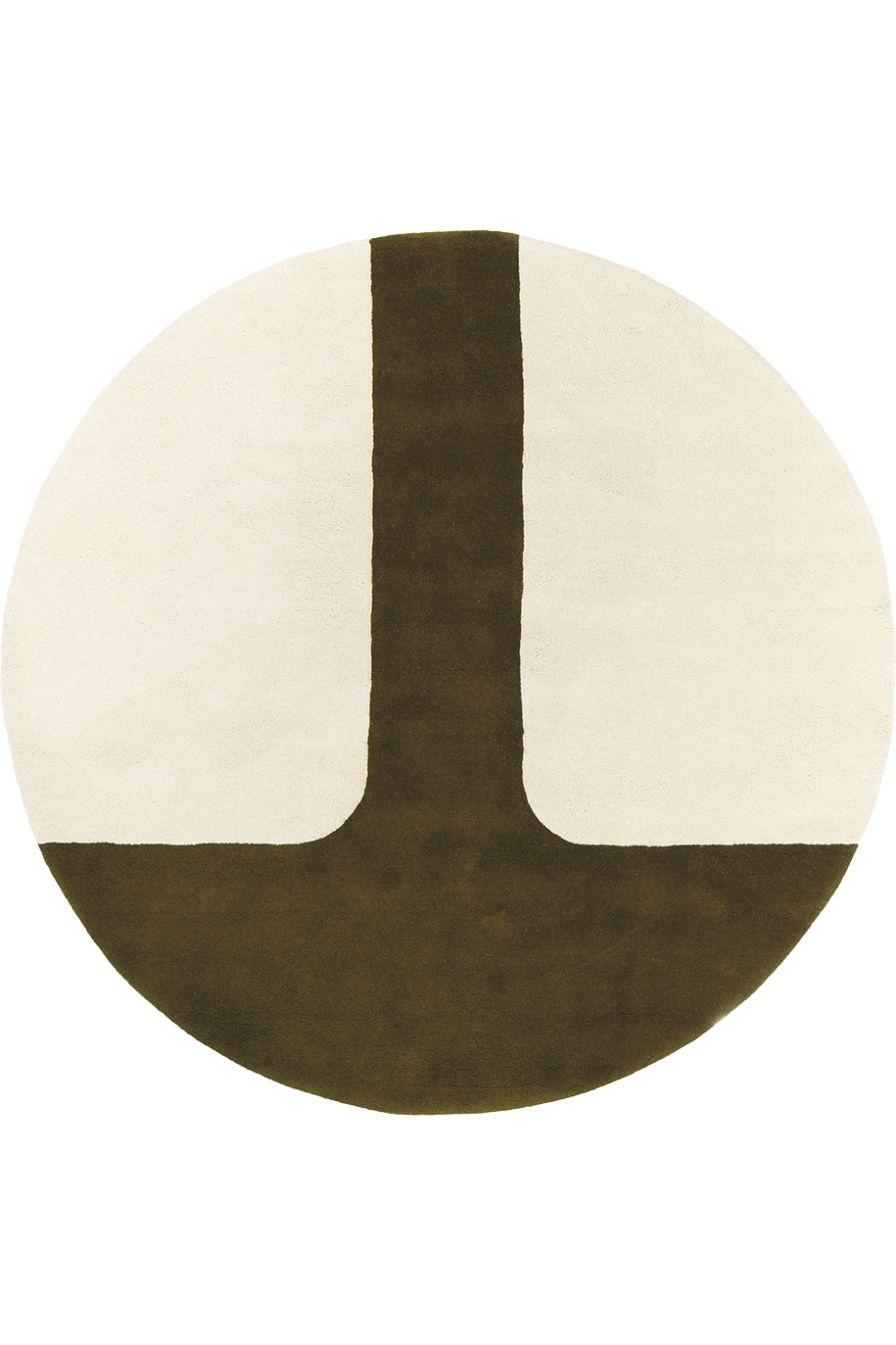 toulemonde-bochart-quiet-naturel-vert-tapis-laine-tuft-main-oda image 1