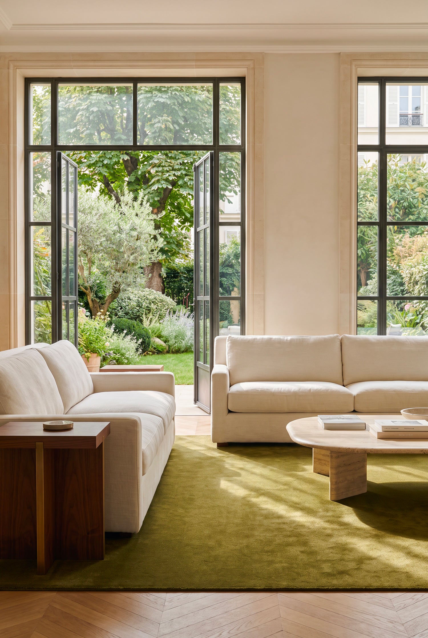 toulemonde-bochart-signature-vert-tapis-contemporain-en-laine-tiss-e-main image 2