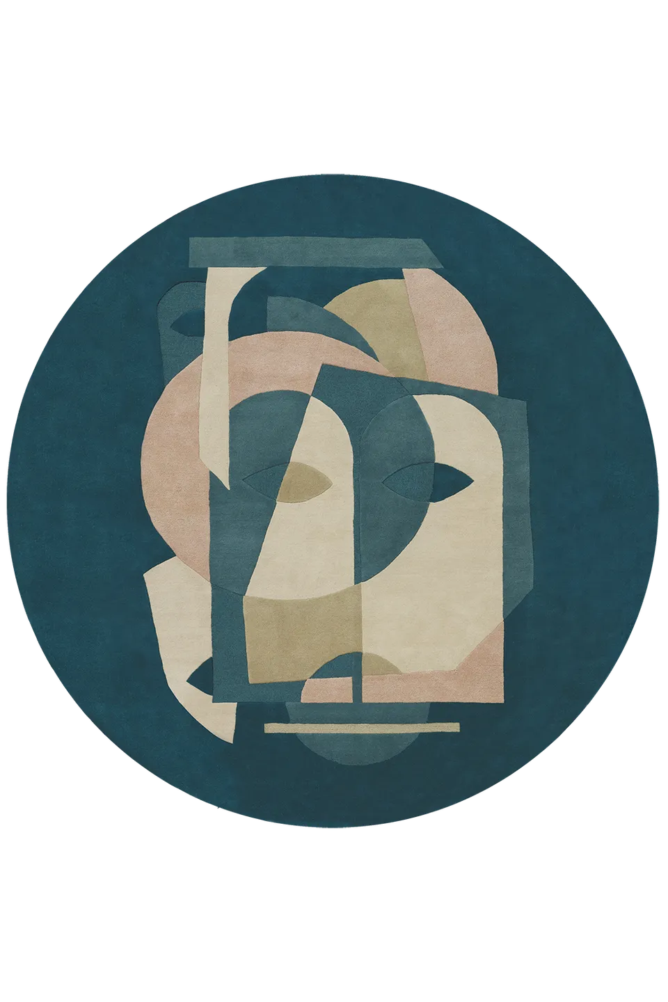 toulemonde-bochart-aduma-nuit-par-florence-bourel-tapis-laine-bleu image 1