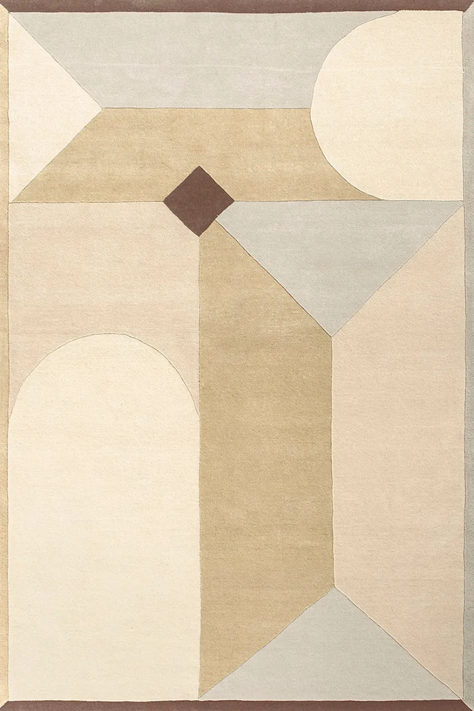 toulemonde-bochart-piazza-beige-tapis-laine-tuft-main-florence-bourel-2 image 1