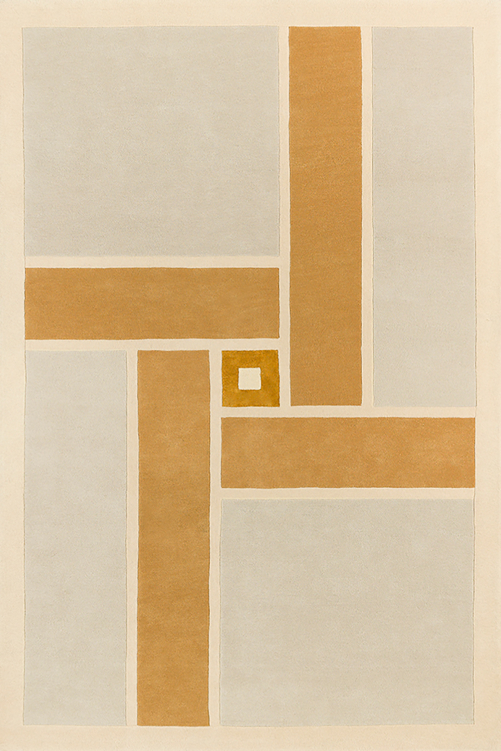 toulemonde-bochart-vintage-tapis-beige-italien-70s-laine-et-viscose image 1