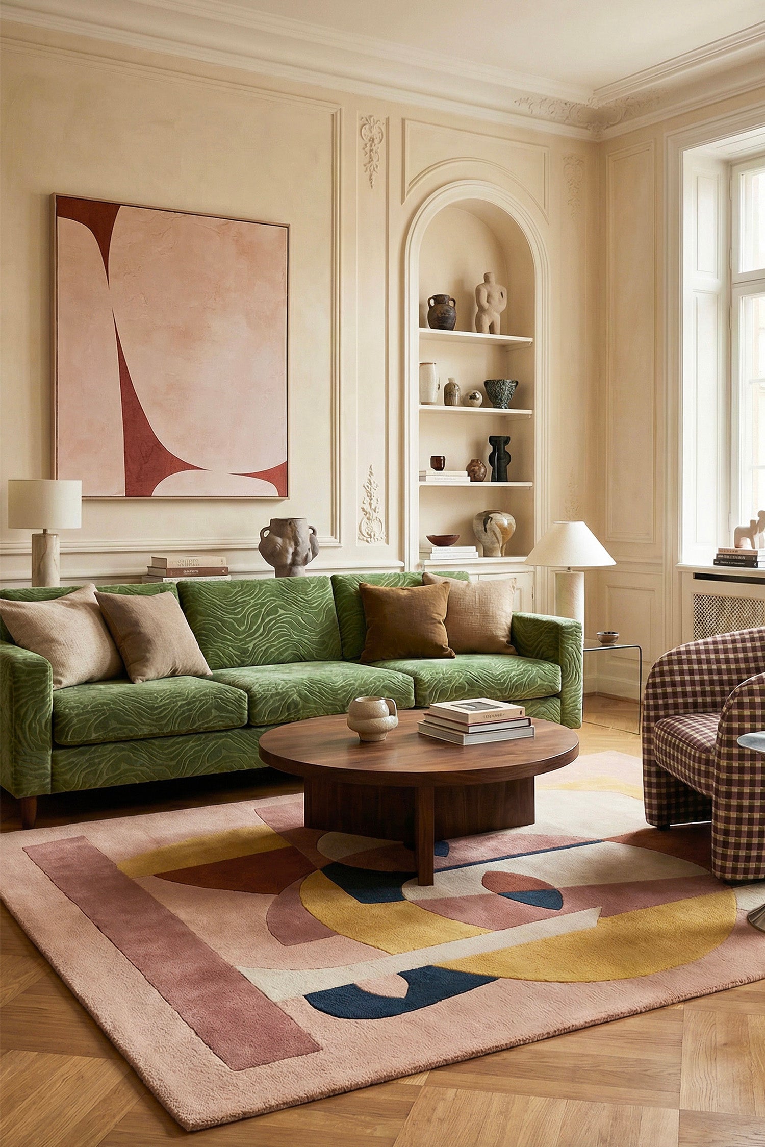 toulemonde-bochart-aduma-terracotta-tapis-laine-par-florence-bourel image 5