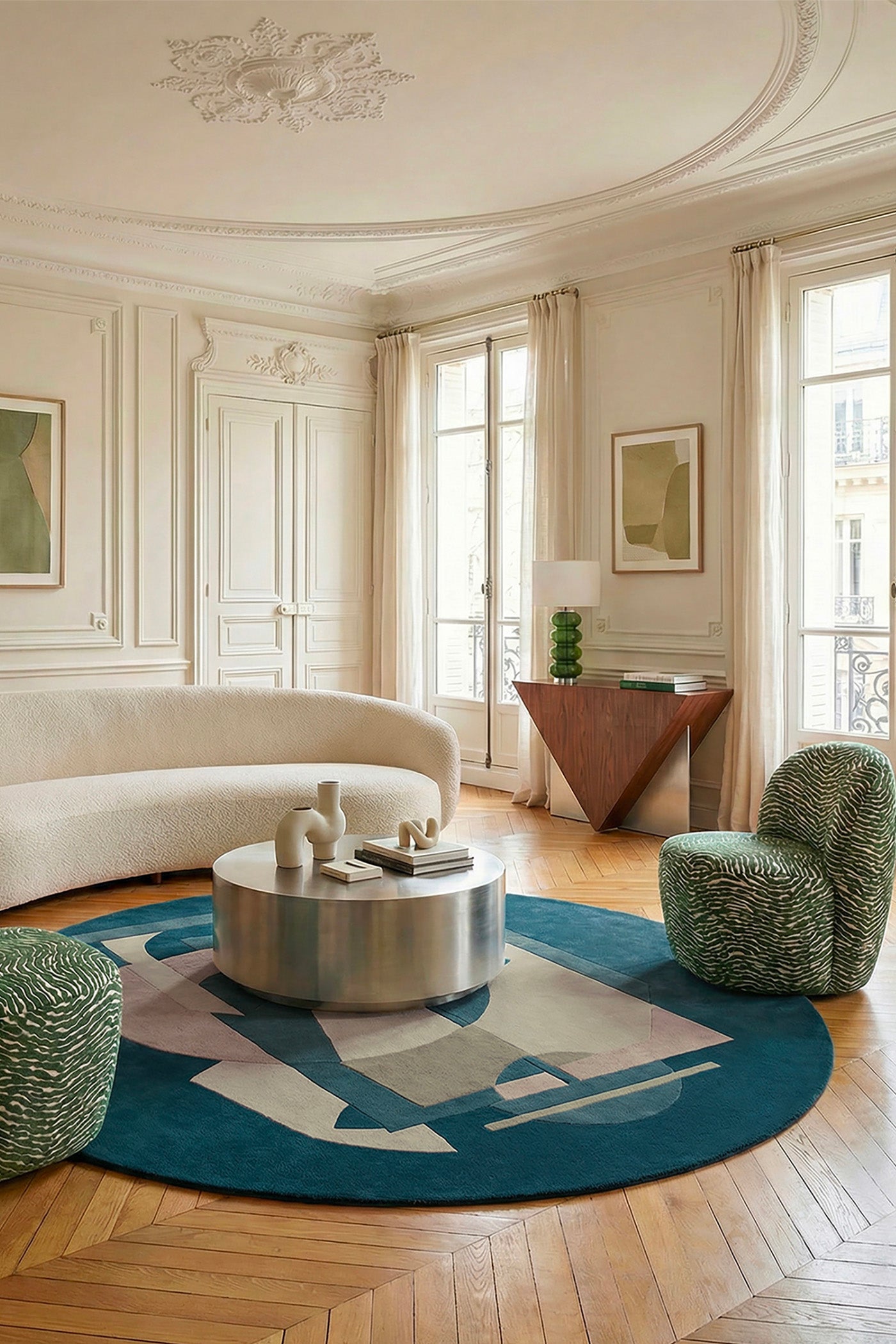 toulemonde-bochart-aduma-nuit-par-florence-bourel-tapis-laine-bleu image 2
