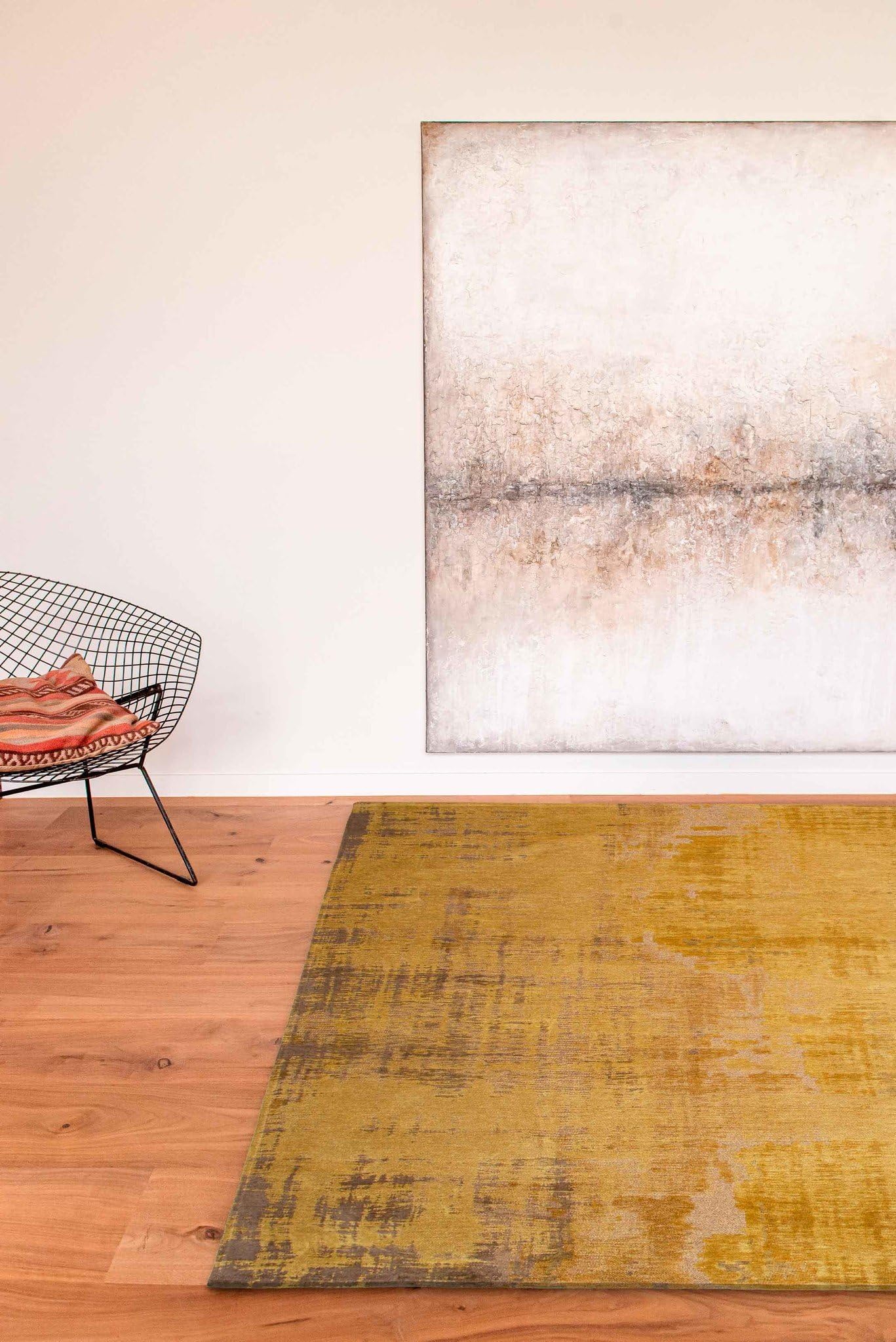 louis-de-poortere-atlantic-venetian-dust-tapis-abstrait-80-x-150-cm-or-rialto image 2