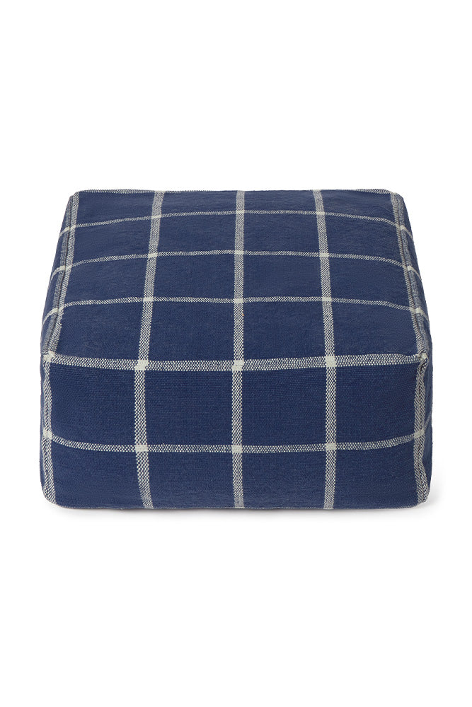 lorena-canals-pouf-geo-block-navy-blue-pouf-tiss-bauhaus image 1