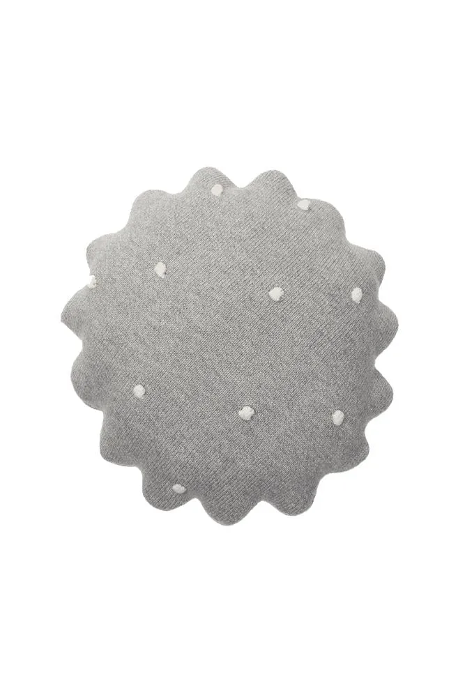 lorena-canals-biscuit-gris-coussin-tricot-rond image 1