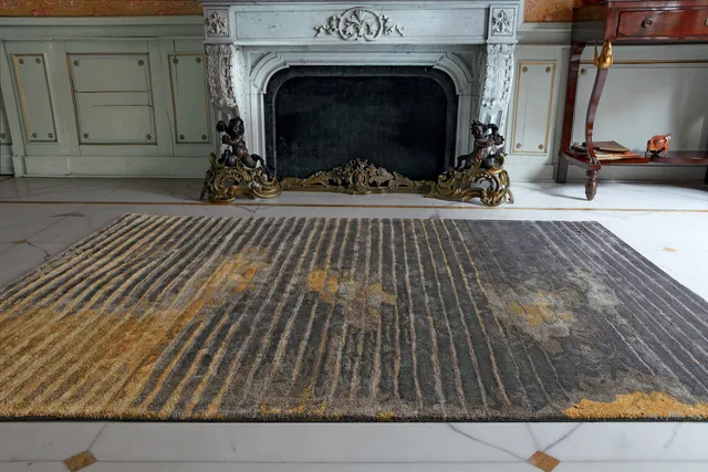 serge-lesage-tapis-hollo-miel-tapis-contemporain-iconique image 1