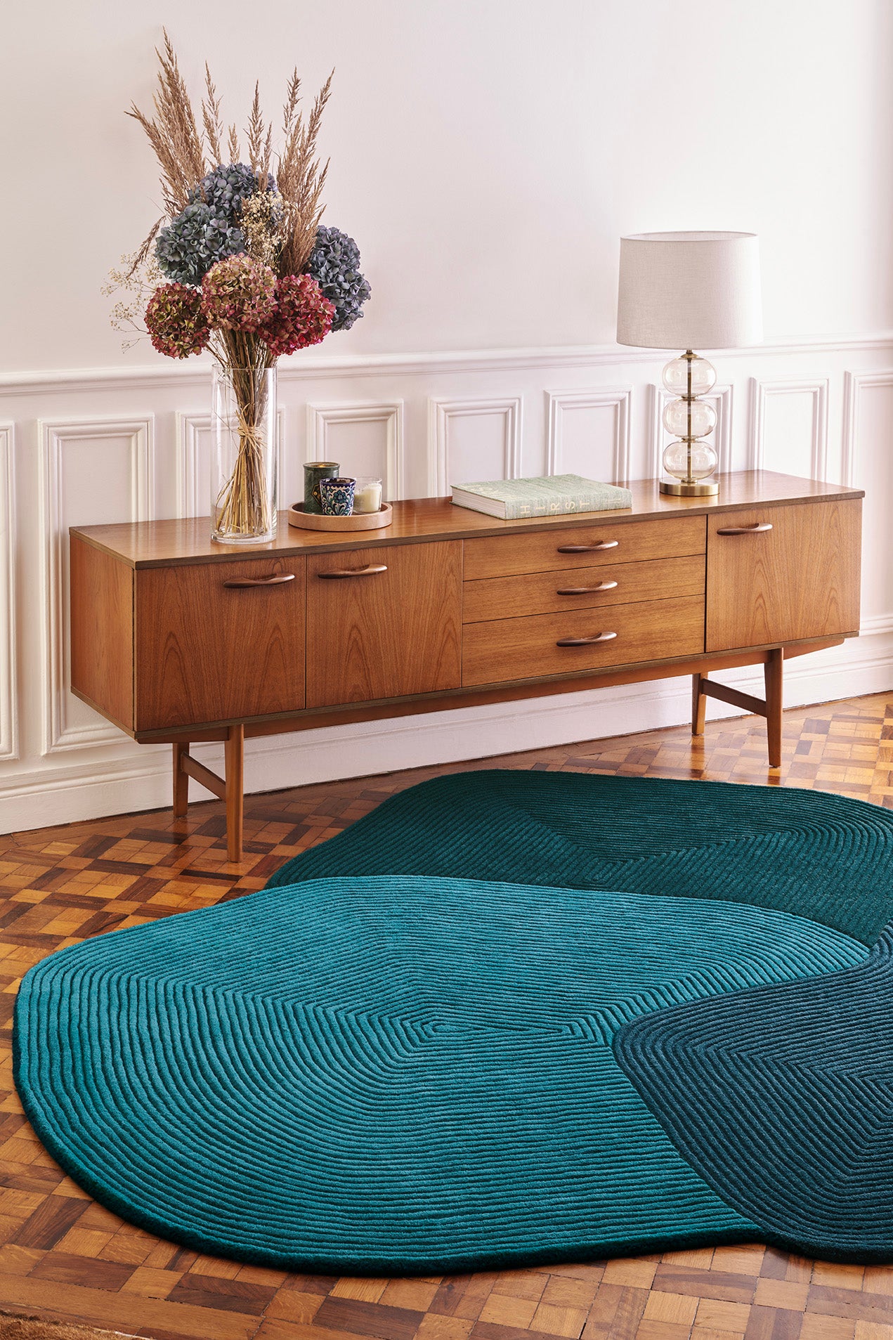 toulemonde-bochart-tumulus-tapis-bleu-en-laine-tuft-main image 2