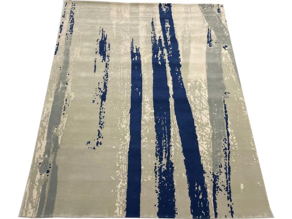 tapis-serge-lesage-bold-bleu-200x250-tapis-contemporain-bandes image 1