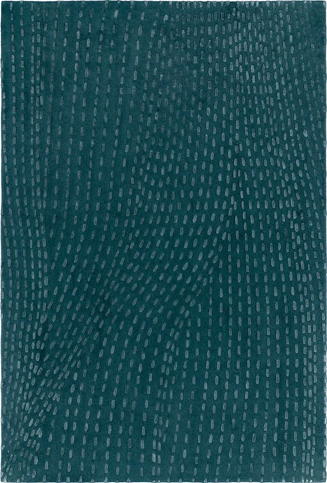 toulemonde-bochart-kantha-tapis-vert-meraude-laine-et-tencel image 1