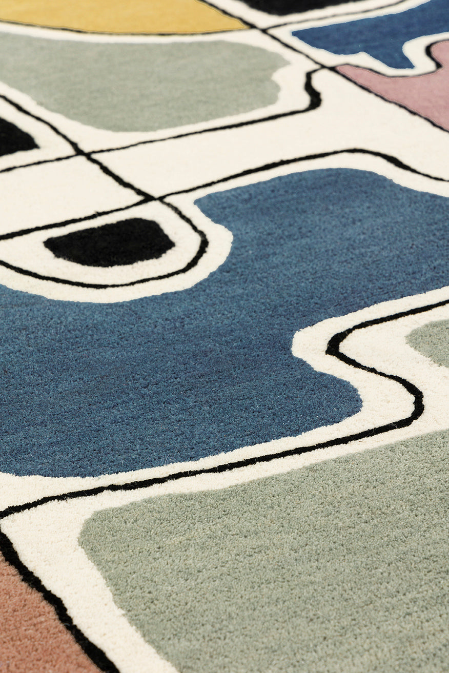 toulemonde-bochart-t-te-t-te-tapis-multicolore-laine-et-viscose-tuft-main image 4