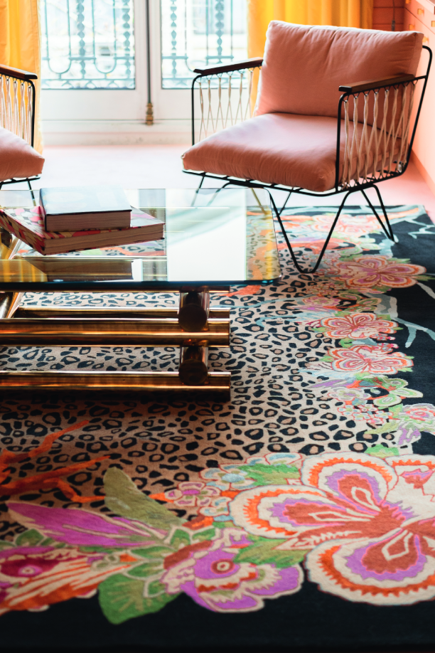 toulemonde-bochart-jungle-forest-tapis-soie-et-laine-motif-jungle image 4