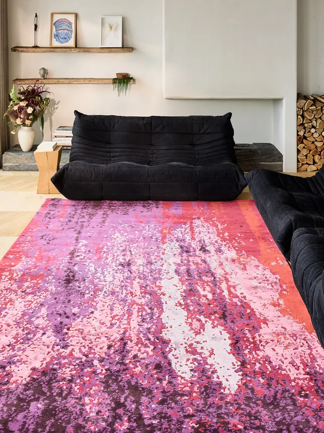 tapis-earth-rouge-cardinal-serge-lesage-tapis-contemporain image 1