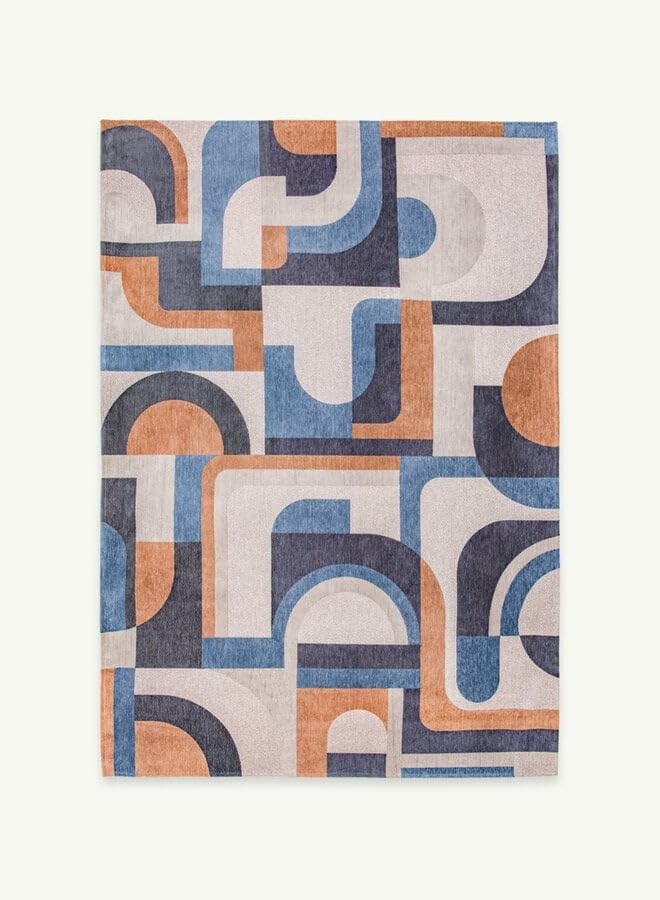 louis-de-poortere-nuance-module-tapis-g-om-trique-170-x-240-cm-bleu-camel image 4