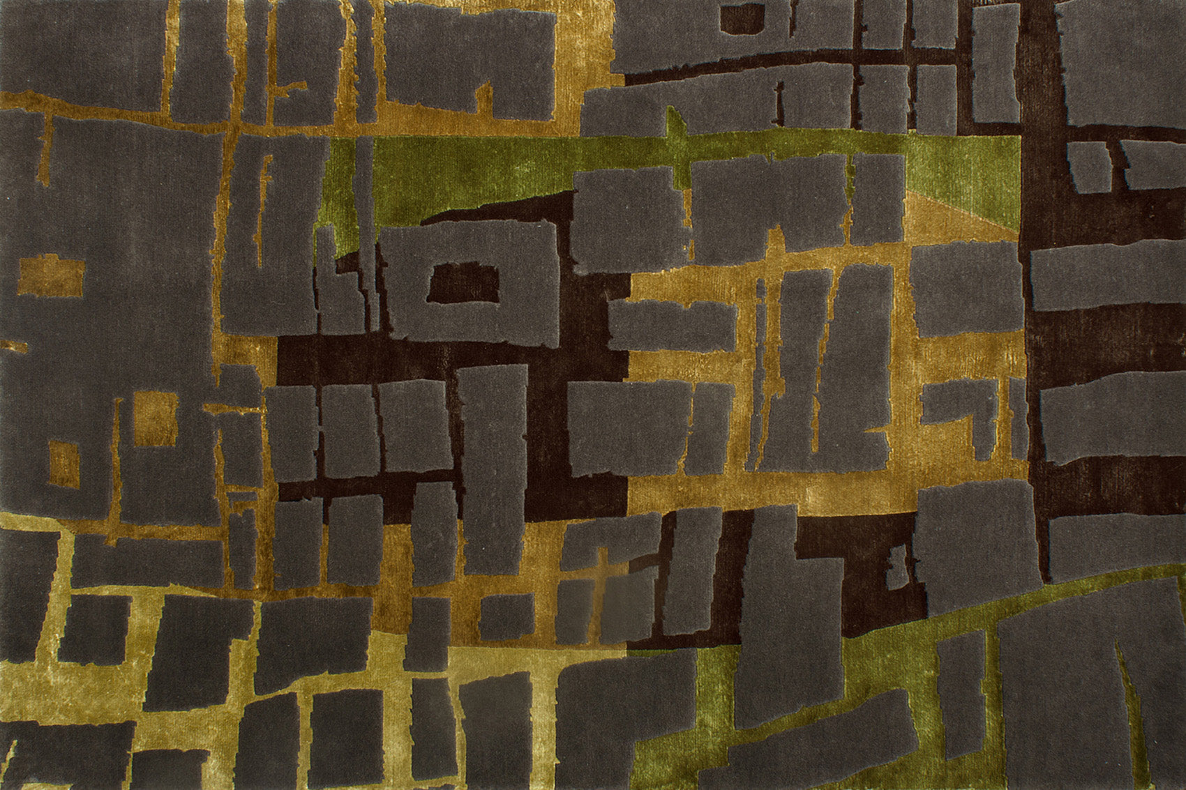 serge-lesage-tapis-diana-jungle-nou-main-vert-b-ne-bronze image 1
