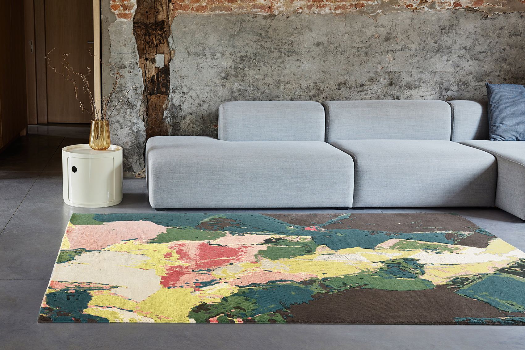 serge-lesage-tapis-crust-baie-d-arbousier-tapis-en-laine-relief image 1