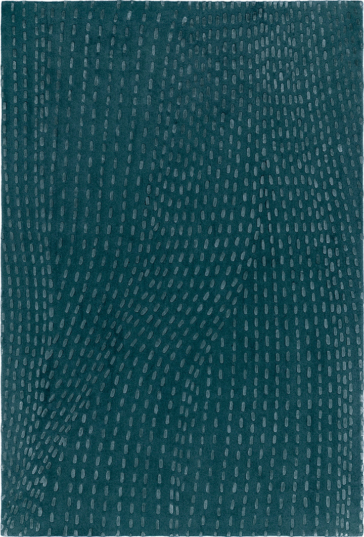 toulemonde-bochart-kantha-tapis-vert-meraude-laine-et-tencel image 1