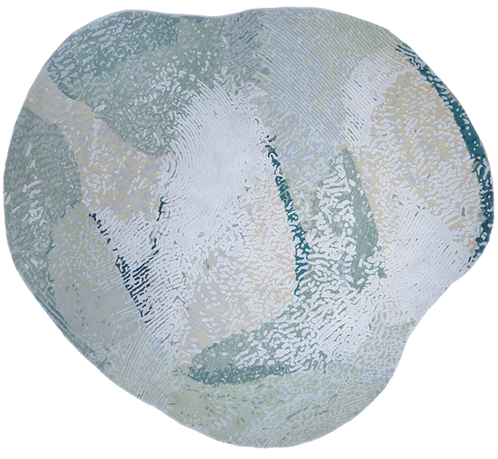 serge-lesage-tapis-baya-agate-tapis-rond-organique-fait-main image 2