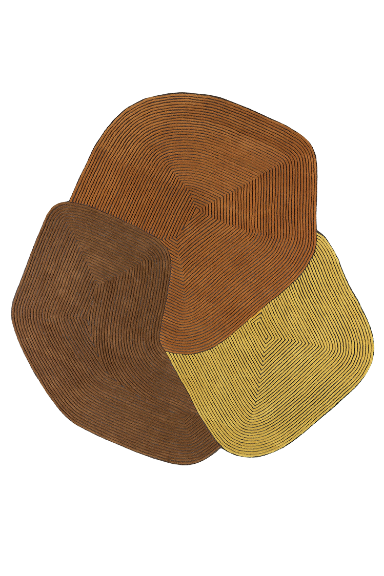 toulemonde-bochart-tumulus-tapis-jaune-en-laine-tuft-main-samuel-accoceberry image 1