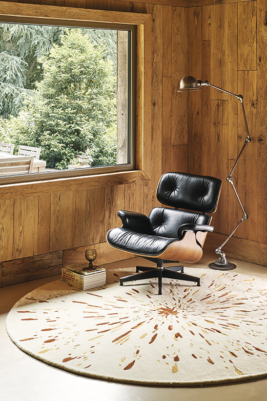 toulemonde-bochart-paint-tapis-ocre-et-beige-laine-et-soie-v-g-tale image 7