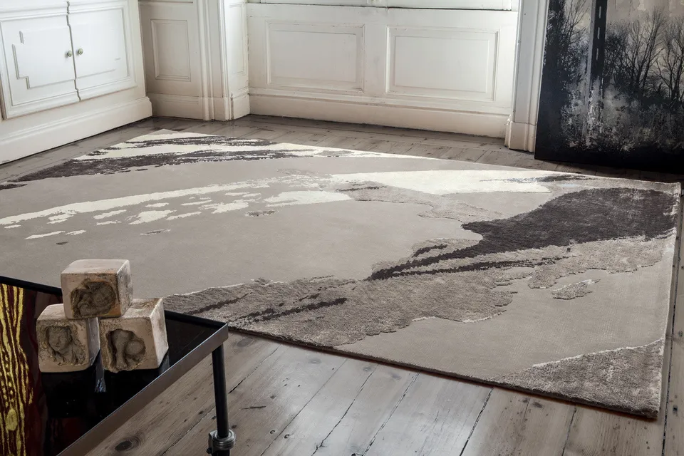 tapis-serge-lesage-jester-gris-tapis-contemporain-textur-en-relief image 1