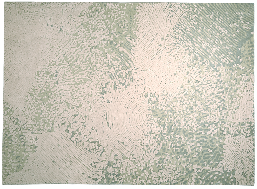 serge-lesage-tapis-niebla-amazonite-motifs-lignes-et-cercles image 2