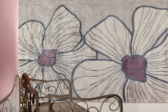 serge-lesage-tapis-flore-floral-sur-mesure image 1