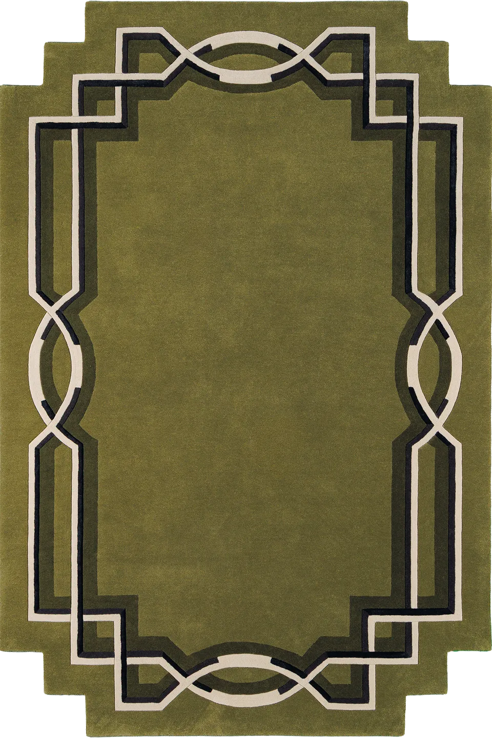 toulemonde-bochart-style-tapis-vert-pure-laine-tuft-velours image 1