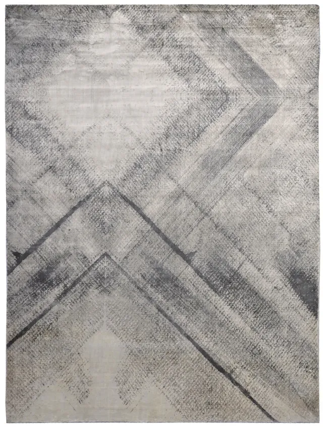 serge-lesage-woof-cendre-brun-tre-tapis-contemporain-fait-main image 1