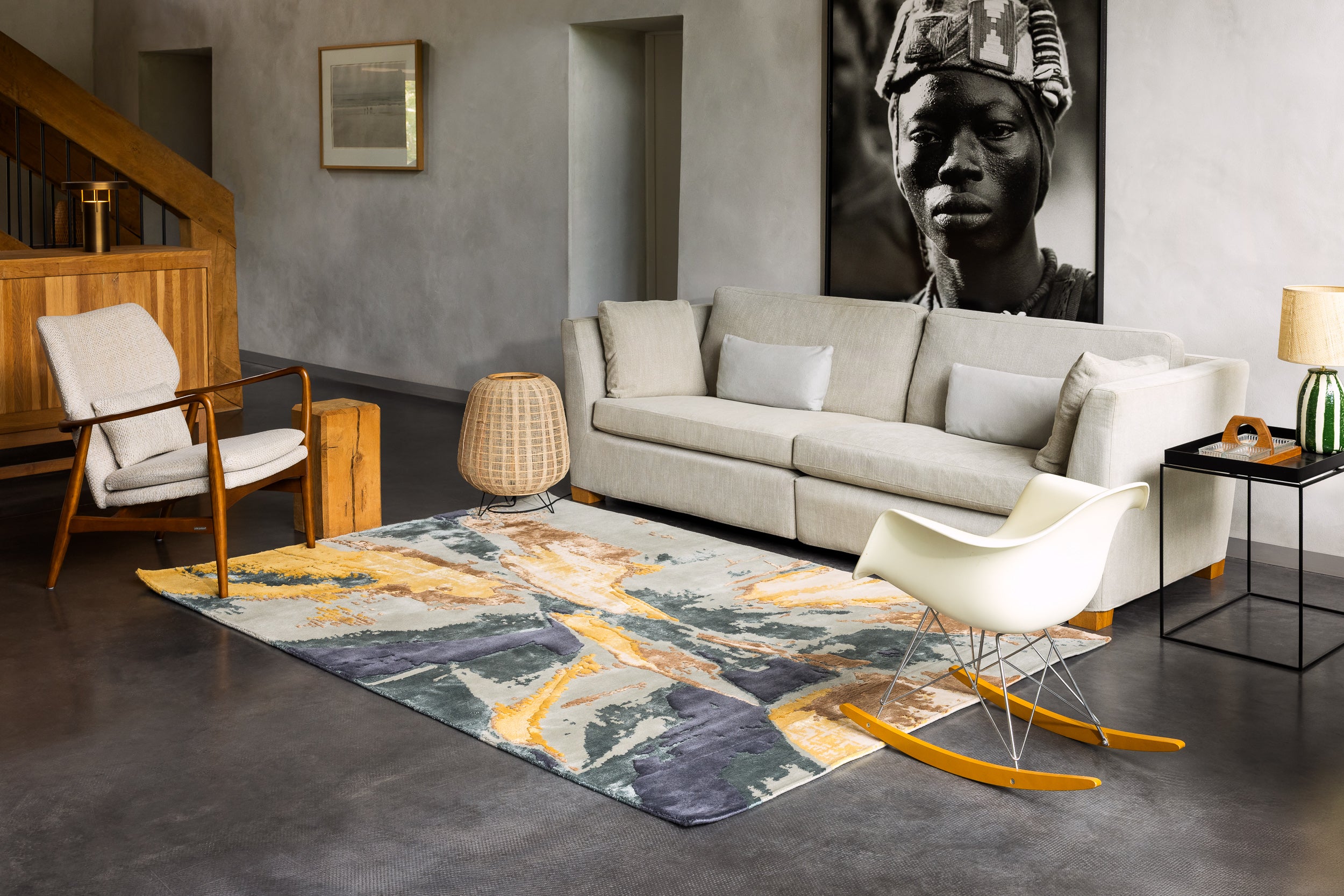 serge-lesage-tapis-eclat-dor-nou-main image 1