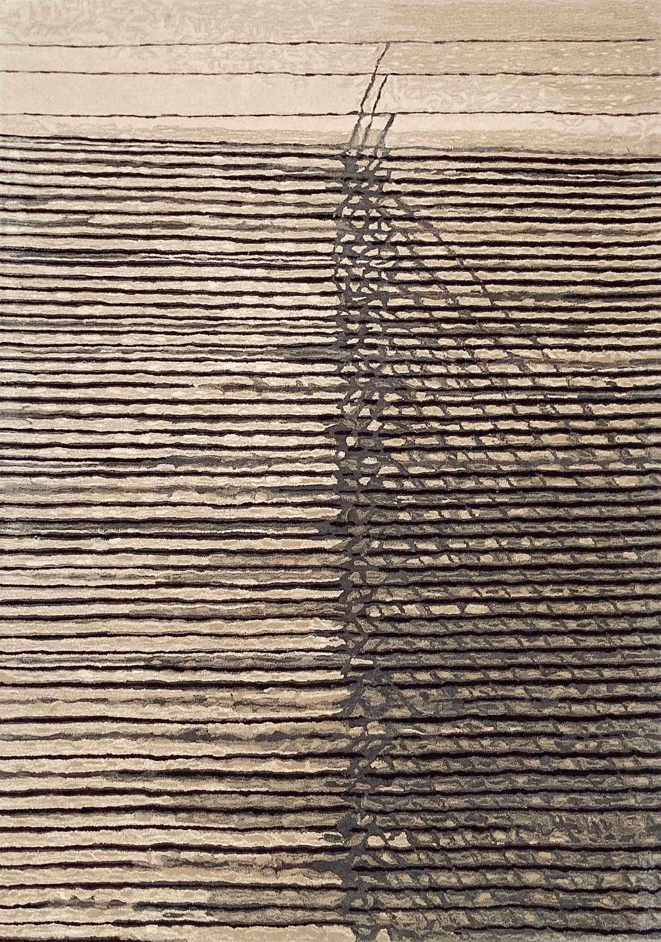 serge-lesage-pleats-gris-rocaille-tapis image 1