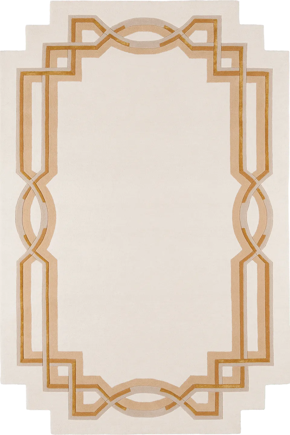 toulemonde-bochart-style-tapis-cru-bordures-architectur-es-laine-tuft-velours image 1