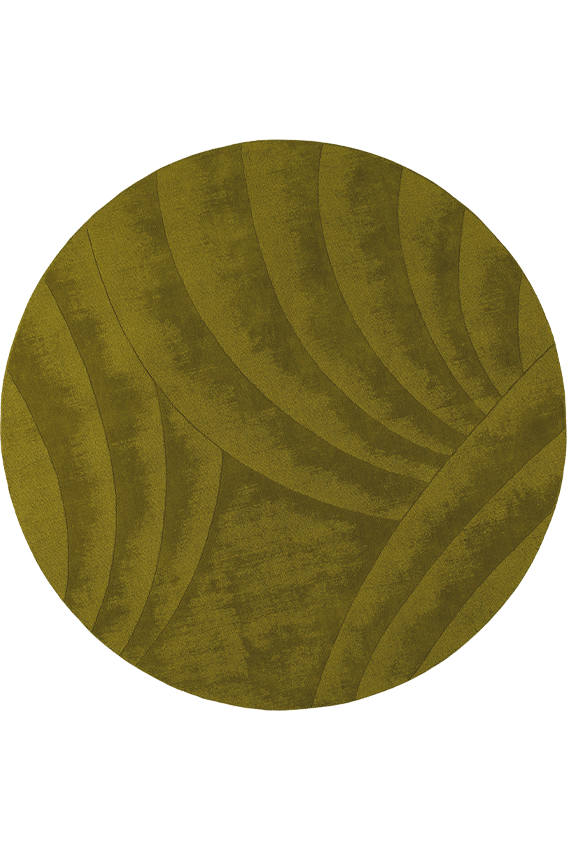 toulemonde-bochart-volute-rond-tapis-vert-diam-tre-230-250-cm image 1
