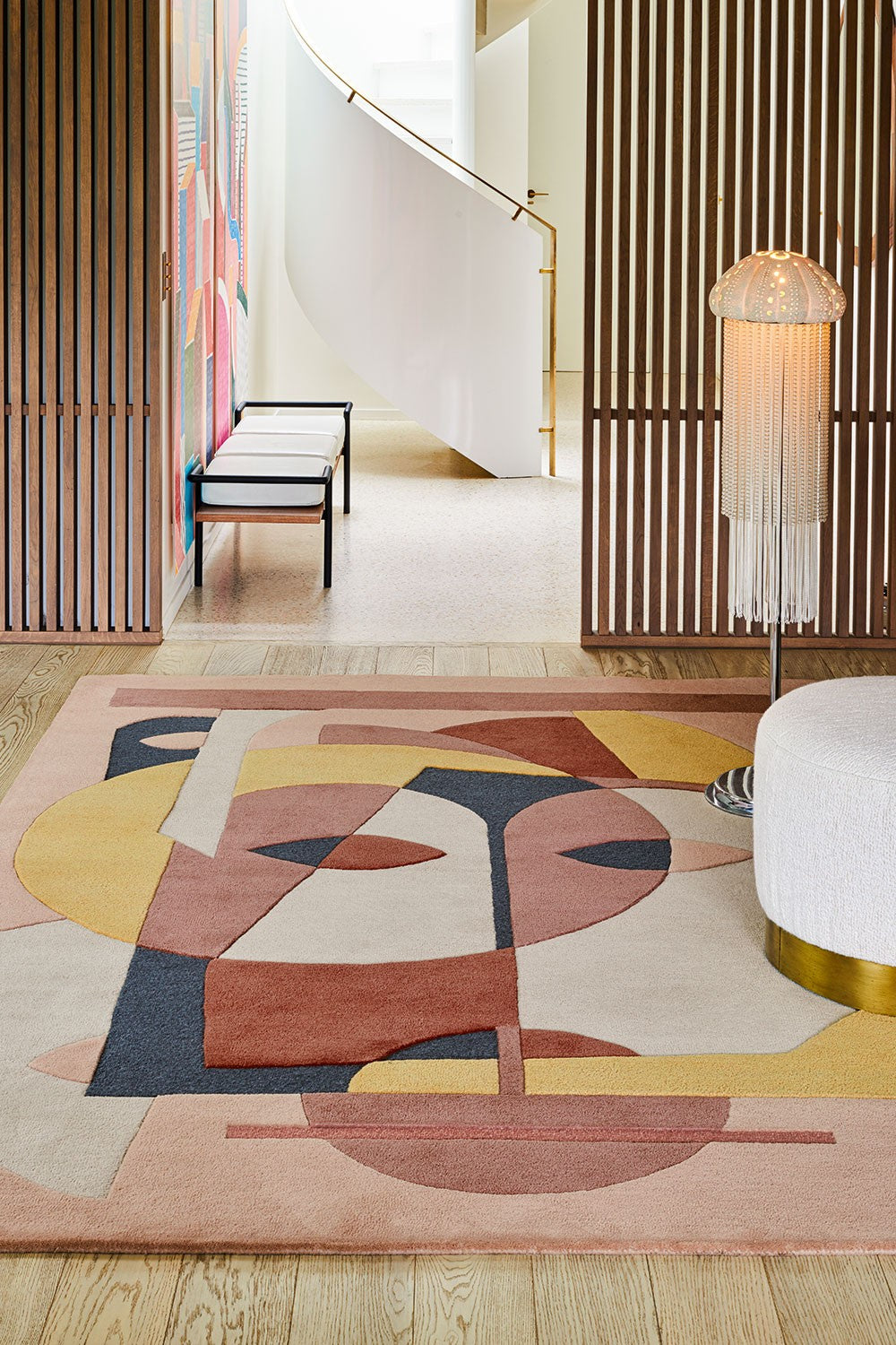 toulemonde-bochart-aduma-terracotta-tapis-laine-par-florence-bourel image 4