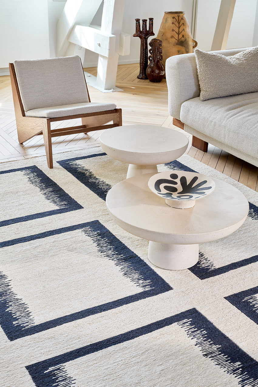 toulemonde-bochart-ciutadella-tapis-bleu-jute-dor-nou-main-g-om-trique image 3