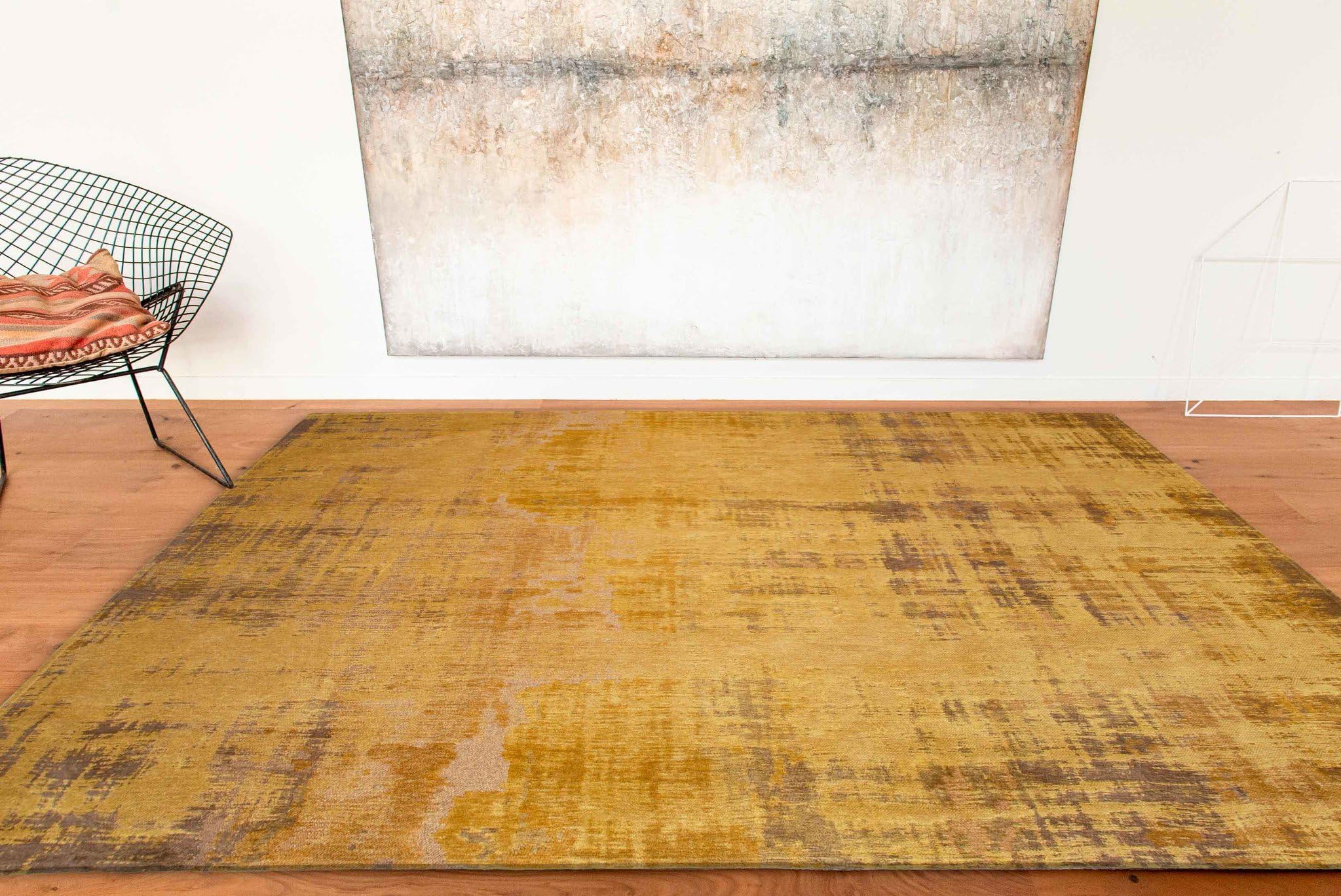 louis-de-poortere-atlantic-venetian-dust-tapis-abstrait-80-x-150-cm-or-rialto image 3