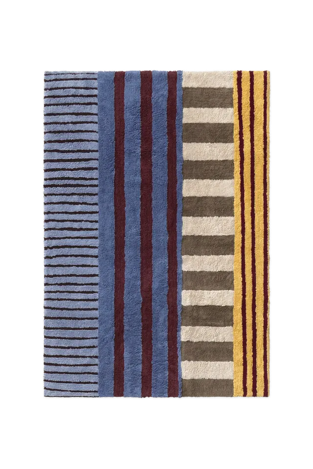lorena-canals-tapis-lavable-color-on-indigo-blue-tapis-en-coton image 1